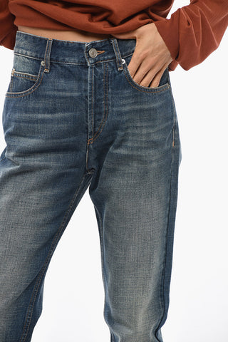 ETOILE Straight-Leg Jeans BILIANA with Visible Topstitching 16cm