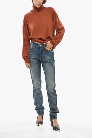 ETOILE Straight-Leg Jeans BILIANA with Visible Topstitching 16cm