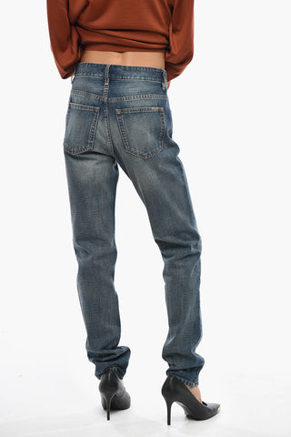 ETOILE Straight-Leg Jeans BILIANA with Visible Topstitching 16cm