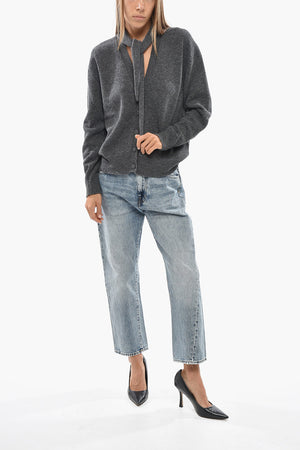 Cardigan mit Kapuze aus Schurwolle