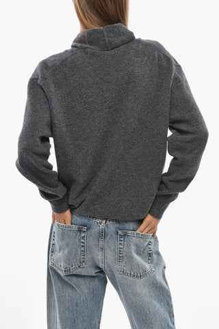 Virgin Wool Hooded Cardigan