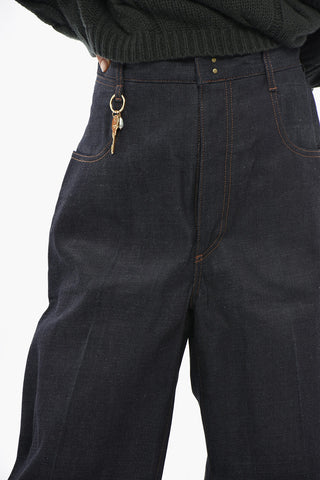 Regular Fit Jeans With Exposed Seams 26cm