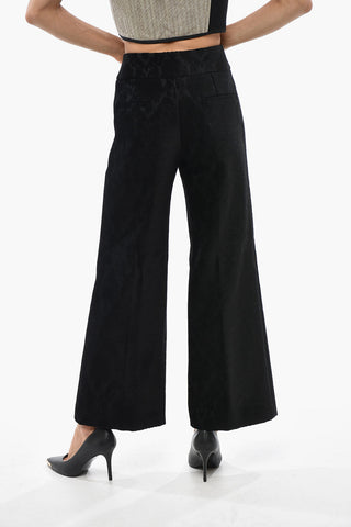 Wide-Leg Trousers With Antemio Motif