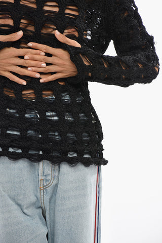 Lightweight Top with All‑Over Cut‑Out Details