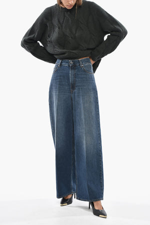 Wide-Leg-Jeans aus Bio-Baumwolle 28 cm