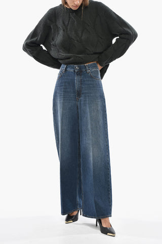 Jeans Wide Leg in Cotone Organico 28cm