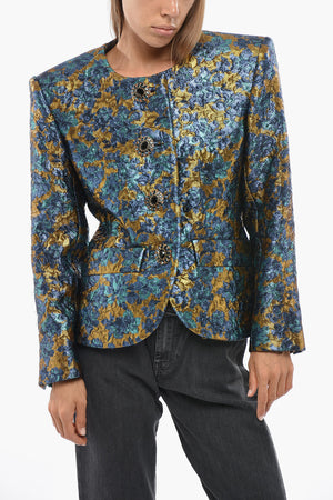 Lurex Jacket with Jewel Buttons