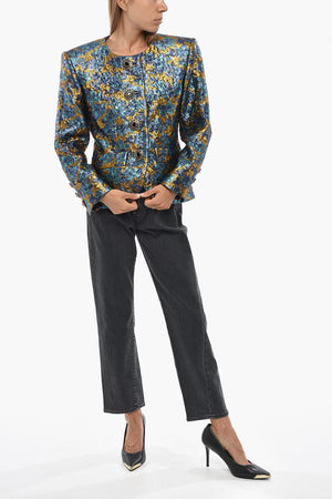 Lurex Jacket with Jewel Buttons