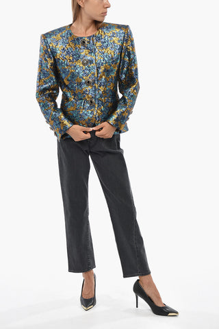 Lurex Jacket with Jewel Buttons
