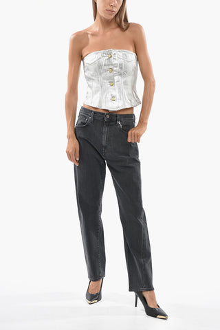Jeans Leg Twist SEAM A Lavaggio Scuro 18cm