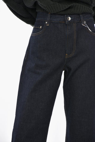 Organic Cotton Low-Rise Straight-Leg Jeans 20cm