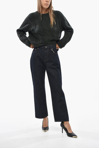 Organic Cotton Low-Rise Straight-Leg Jeans 20cm