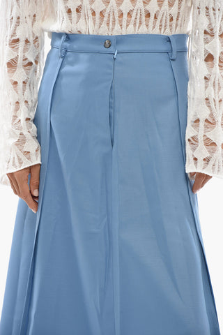 Wool-Blend Midi Skirt SIVIGLIA With Double Side Slits