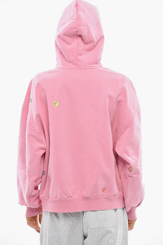 Brushed Cotton Hoodie FRUITY with Zip Closure
