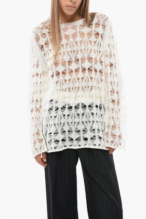 Maglia Leggera con Dettagli Cut Out All-Over