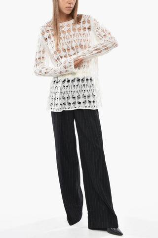 Lightweight Top with All‑Over Cut‑Out Details