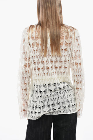 Lightweight Top with All‑Over Cut‑Out Details