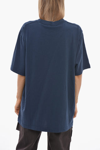 MAISON KITSUNE' Crewneck Cotton T-Shirt With Embossed Logo