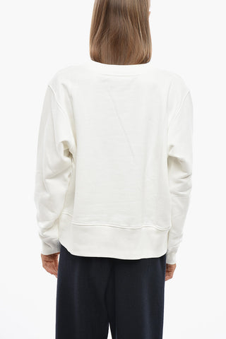 COUTURE! Brushed Cotton Crewneck Sweatshirt With Teddy Gladiator Print