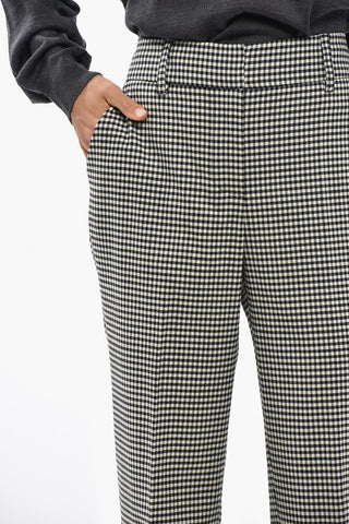 Two-Tone Checked Trousers LESTER