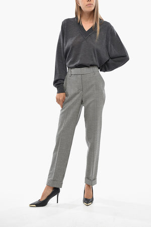 Two-Tone Checked Trousers LESTER