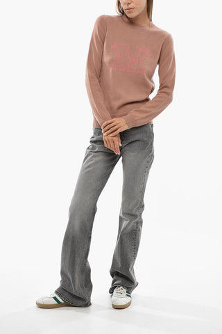 Maglia Girocollo BIMBA in Cashmere con Monogram Frontale
