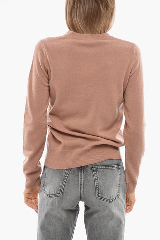 Maglia Girocollo BIMBA in Cashmere con Monogram Frontale