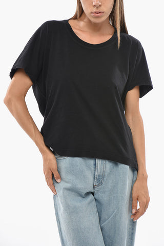 Double-Fabric Crewneck T-Shirt, Solid Color