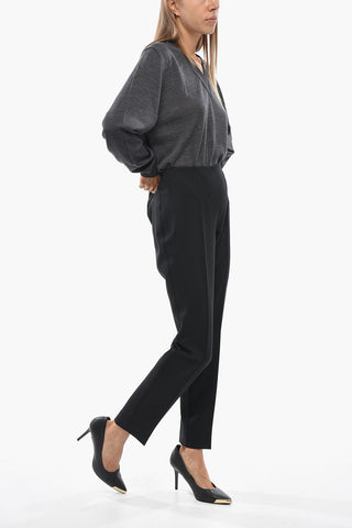 Stretch Virgin Wool Straight-Fit Trousers