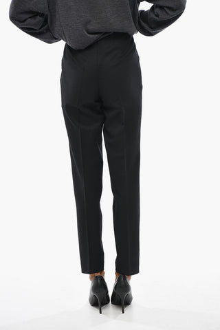 Stretch Virgin Wool Straight-Fit Trousers