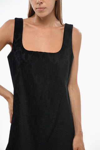 A-Line Dress in Antemio Pattern with Square Neckline