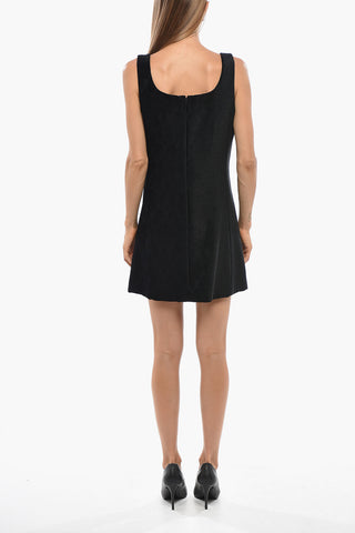 A-Line Dress in Antemio Pattern with Square Neckline