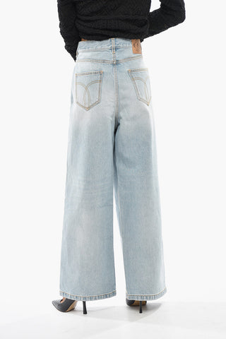 Baggy-Fit Jeans With Contrasting Side Stripes 28cm