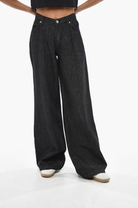 Jeans Straight Leg a Lavaggio Scuro 32cm