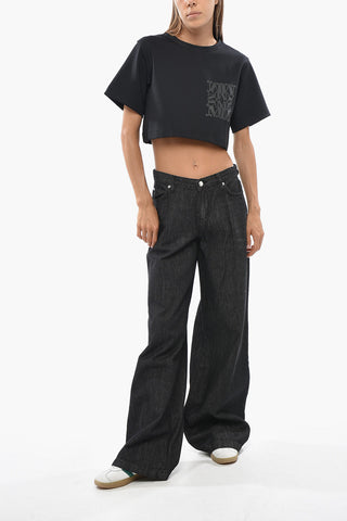 Straight-Leg Jeans Dark Wash 32cm
