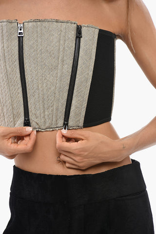 Linen Bustier Top