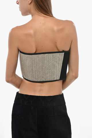 Linen Bustier Top