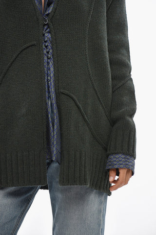 Cardigan in Lana Vergine e Cashmere 