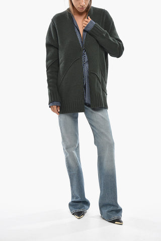 Cardigan in Lana Vergine e Cashmere 