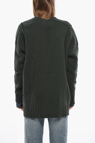 Cardigan in Lana Vergine e Cashmere 