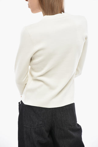 Wool-Blend Crewneck Sweater TICINO with Embossed Logo