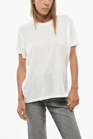 Solid-Color Cotton Crewneck T-Shirt