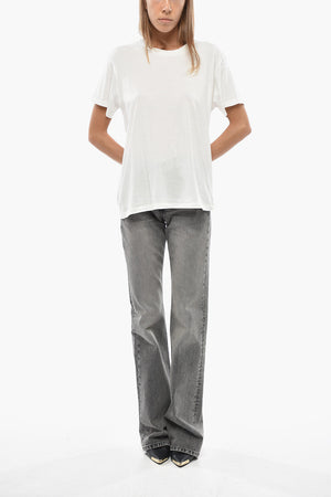 Solid-Color Cotton Crewneck T-Shirt