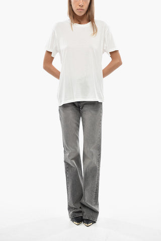 Solid-Color Cotton Crewneck T-Shirt