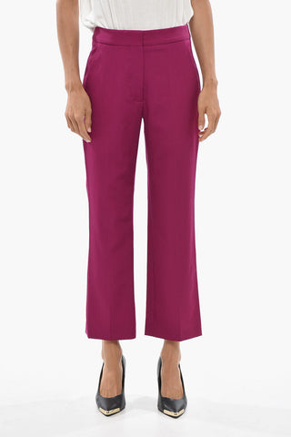 Wool-Blend Cropped Fit Pants CARLIE