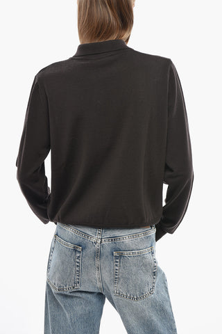 Virgin Wool Polo Neck Sweater