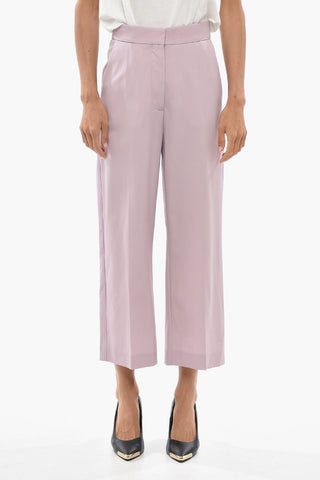 Pantaloni Crop in ALIYA in Lana Stretch