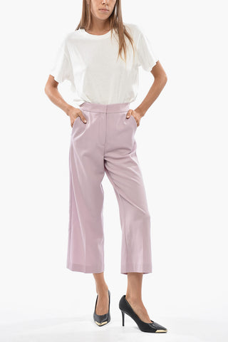 Pantaloni Crop in ALIYA in Lana Stretch