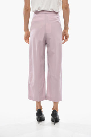 Pantaloni Crop in ALIYA in Lana Stretch