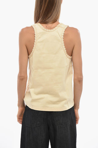Pure Cotton Top with Embroidered Pocket